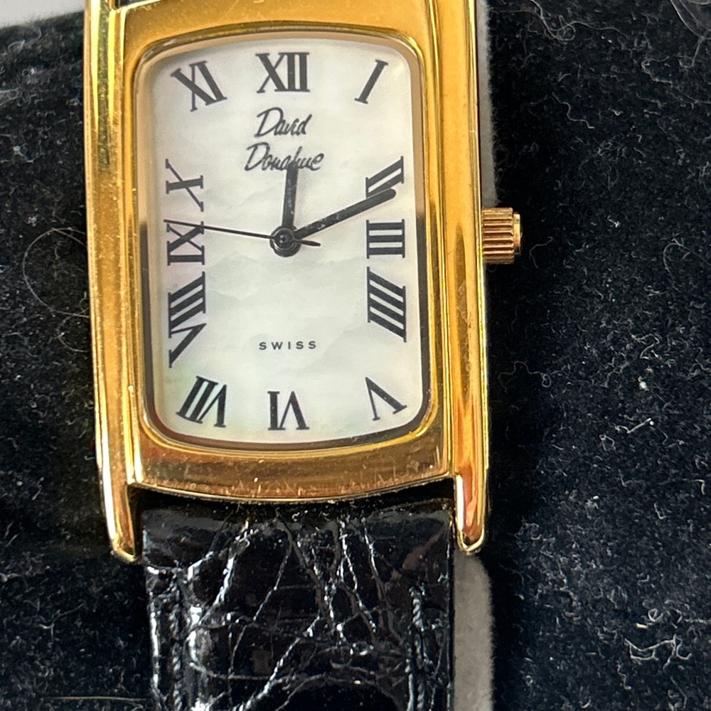 David Donahue Rectangular Watch Mother Of Pearl L… - image 2